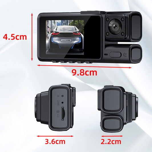3 Lens HD 1080P Infrared Night Vision WIFI Mobile Phone Playback Driving Recorder by buy2fix