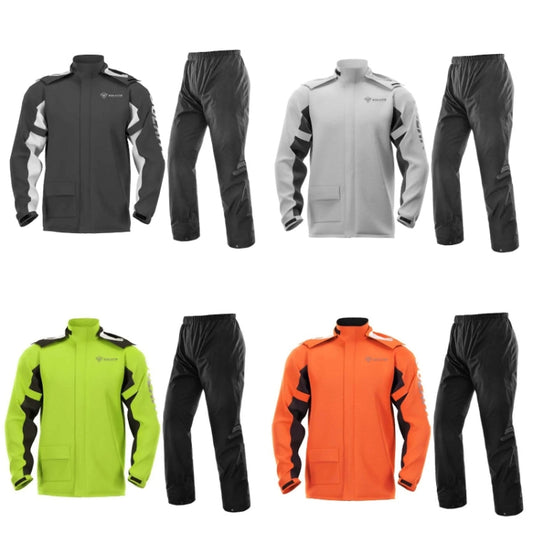 SULAITE Outdoor Motorcycle Riding Full Body Split Raincoat Suit, Size: XXL(Orange) by SULAITE
