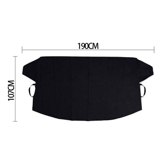 Automobile Silver Coated Cloth Sunshade Snow Shield, Style: Front Rubber Band by buy2fix