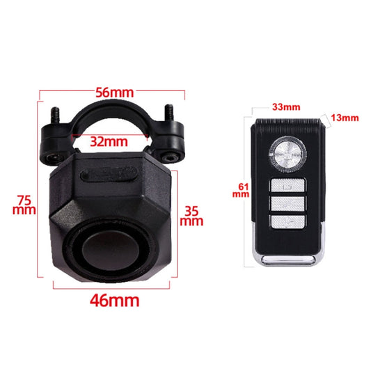SF32R+03C Electric Motorcycle / Bike Anti-theft Alarm Home Wiring Free Vibration Alarm by buy2fix