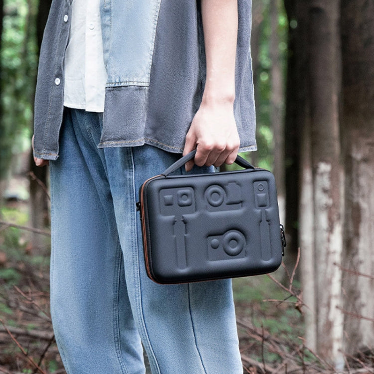 Cwatcun H91 Medium Sports Camera Case Portable Waterproof EVA Digital Camera Storage Bag(Black) by Cwatcun