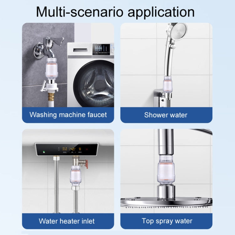 Household Washing Machine Electrical Water Heater Water Purification Filter With 6 Cartridges, Style: Faucet Filter by buy2fix