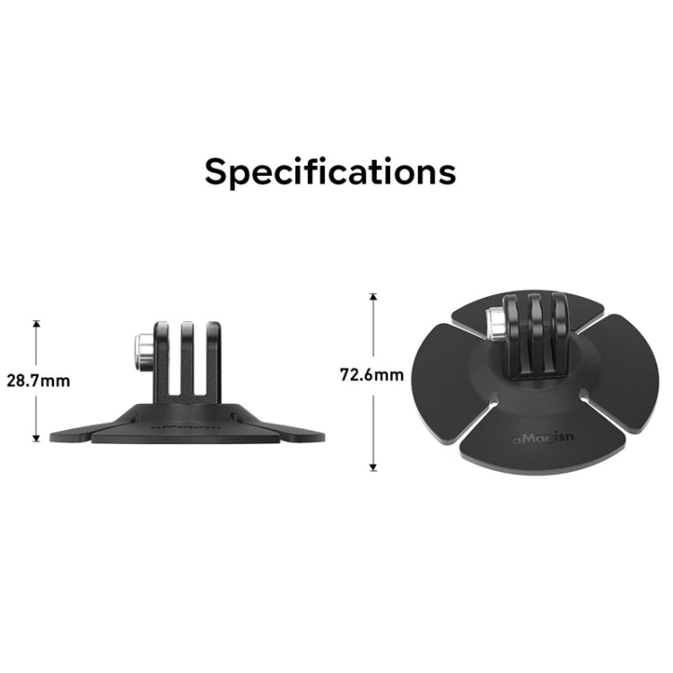 aMagisn Flexible Adhesive Mount for DJI / GoPro / Insta360 and Other Action Cameras by aMagisn