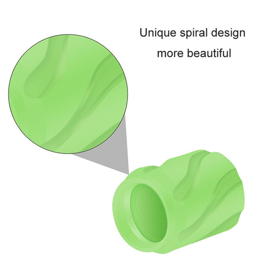 4pcs /Set Luminous Car Motorcycle Tire Modified Valve Cap, Color: Blue White Skull by buy2fix