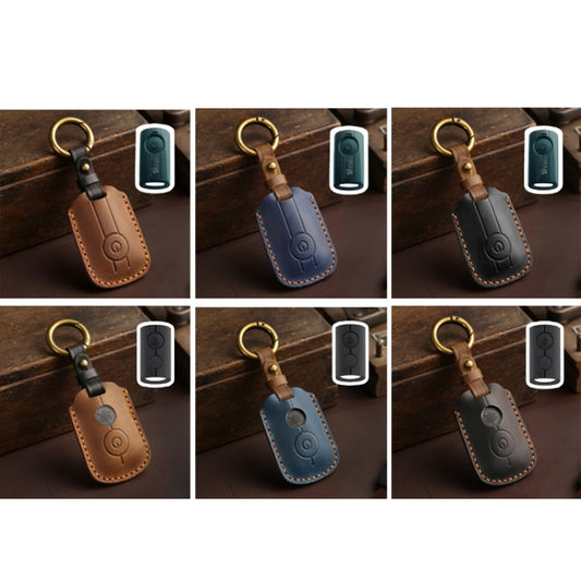 For YAMAHA NMAX155/XMAX300/Aerox/Jauns Hallmo Motorcycle Key Cover, Color: 1 Key Blue Hollowed by Hallmo