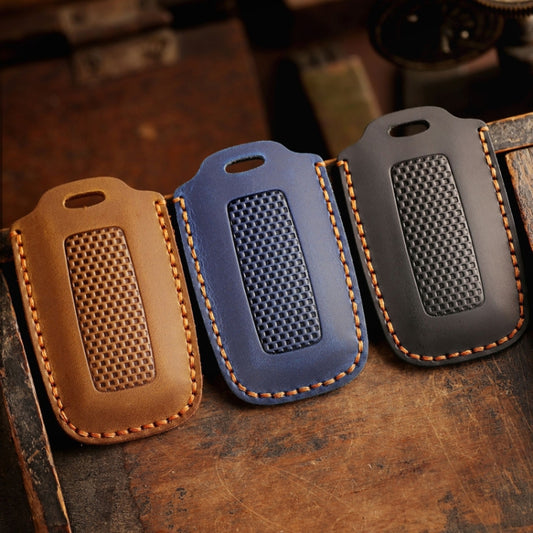 For Honda NS125LA/Lead125/PCX160/Forza 350 Hallmo Motorcycle Key Case, Color: 3 Keys Brown by Hallmo