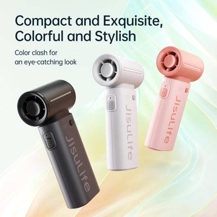 JisuLife Life9 High Speed Handheld Small Fan Mini Portable USB Rechargeable Desktop Cooling Electric Fan, Battery Capacity: 5000mAh(Gray) - Electric Fans by Jisulife | Online Shopping UK | buy2fix