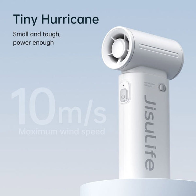 JisuLife Life9 High Speed Handheld Small Fan Mini Portable USB Rechargeable Desktop Cooling Electric Fan, Battery Capacity: 5000mAh(Gray) - Electric Fans by Jisulife | Online Shopping UK | buy2fix