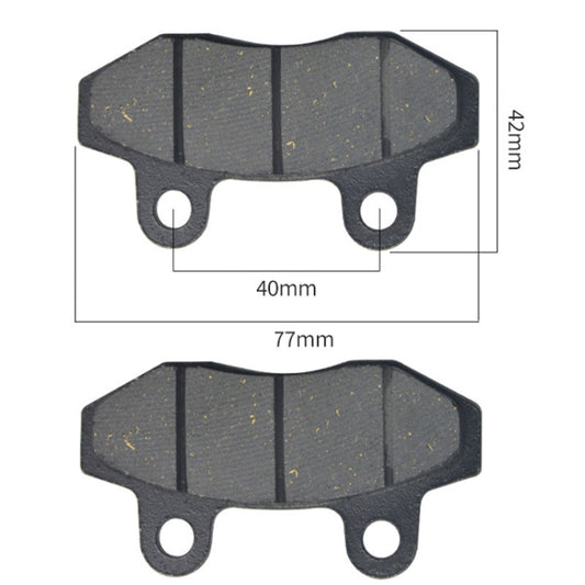 2pcs /Pair Motorcycle TBT Brake Pads Electric Vehicle Disc Brake Pads Battery Car Parts Dual Pump CBX Brake Pads by buy2fix