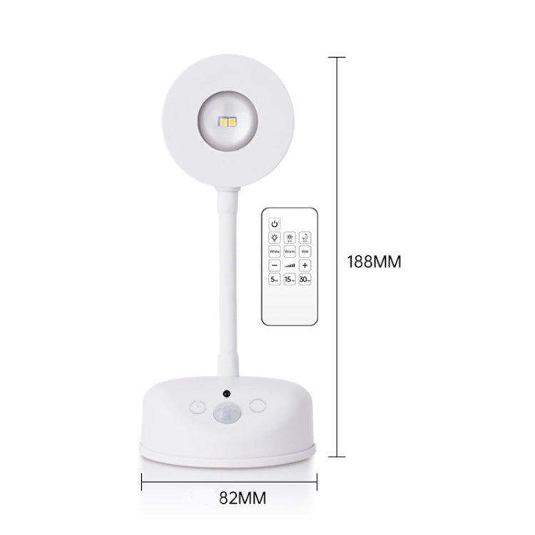 Rechargeable LED Motion Sensor Wireless Spotlight With Remote Control 2000mAH Black - Sensor LED Lights by buy2fix | Online Shopping UK | buy2fix