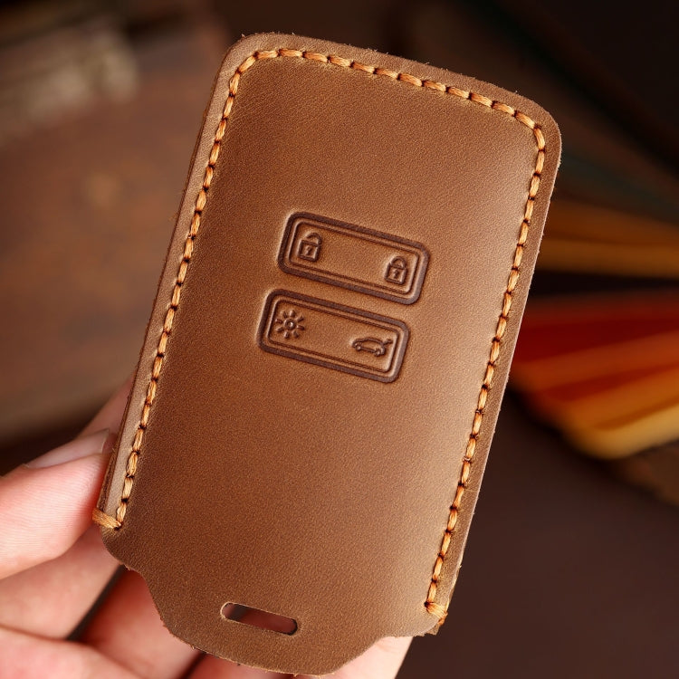 For Renault Koleos 2022 Hallmo Car Key Case(Brown) by Hallmo