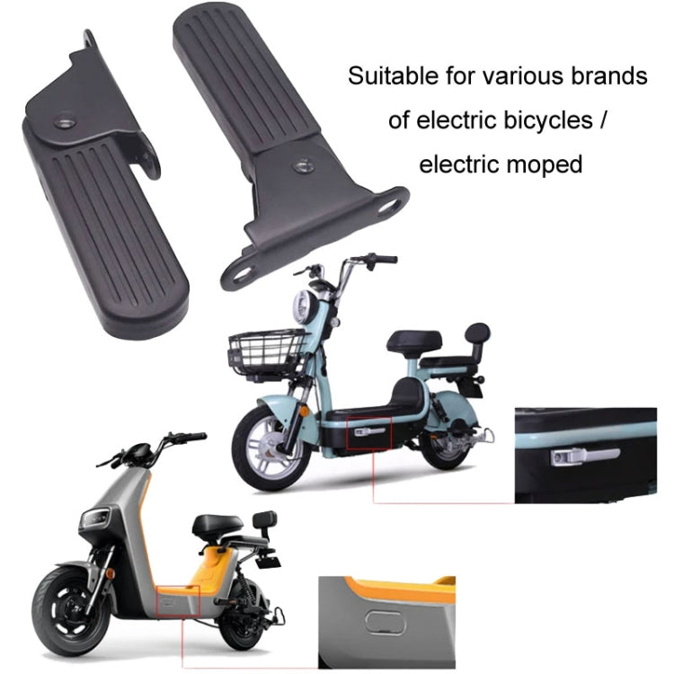Electric Vehicle Folding Front Footrest Electric Moped Front Pedal, Model: 7cm Iron by buy2fix
