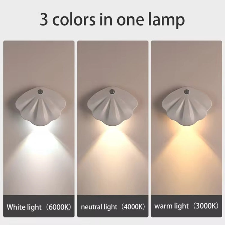 Magnetic Motion Sensor Wall Lamp Rechargeable LED House Number Light SE Version 500mAh(Black) - Sensor LED Lights by buy2fix | Online Shopping UK | buy2fix