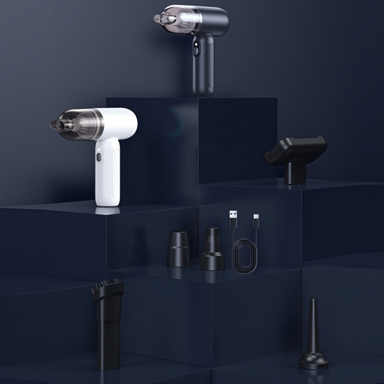 Car Handheld Portable Wireless Vacuum Cleaner, Model: Brushed Motor(White) by buy2fix