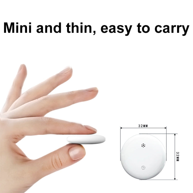 For Apple Series S10 Round Smart Global Anti-Lost Device IP67 Waterproof Locator(White) - Pet Tracker by buy2fix | Online Shopping UK | buy2fix