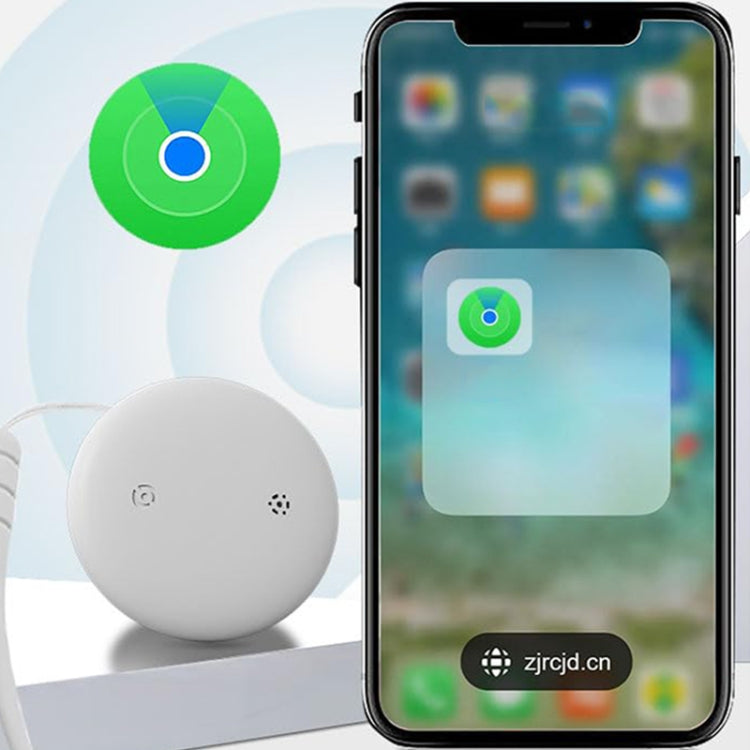 For Apple Series S10 Round Smart Global Anti-Lost Device IP67 Waterproof Locator(White) - Pet Tracker by buy2fix | Online Shopping UK | buy2fix