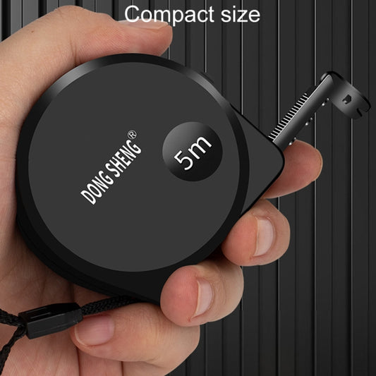 DONG GSHENG High Precision Home Use Steel Utility Scale Thickened Measuring Tape, Model: Black Shell White Frosted 5m x 19mm by DONG GSHENG