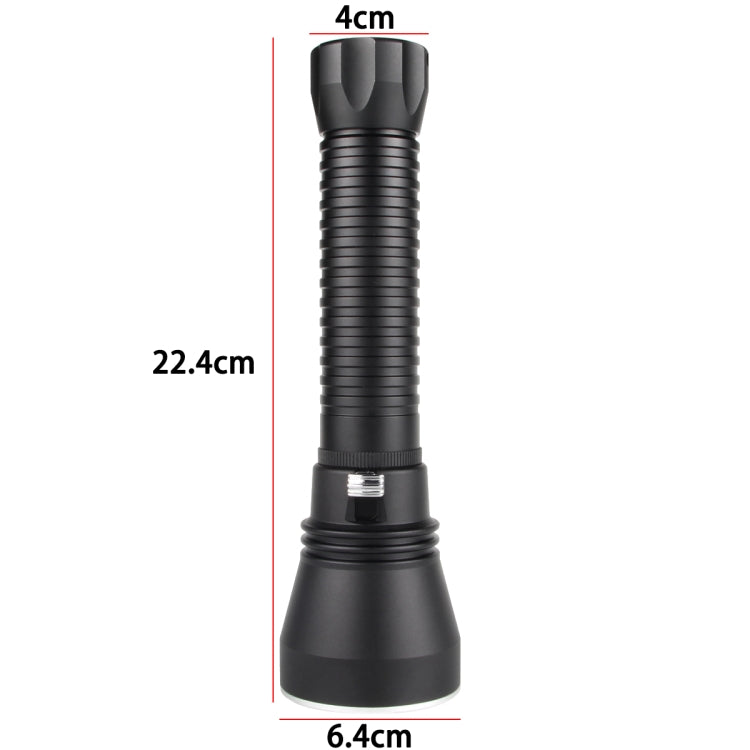 XHP70.2 Diving Flashlight 3000 Lumens IPX8 Waterproof Underwater 80m Without Battery Yellow Light - Diving Flashlight by buy2fix | Online Shopping UK | buy2fix