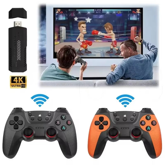 X2 Ultra Video Game Stick Console With 2.4G Double Wireless Controller 128GB by buy2fix