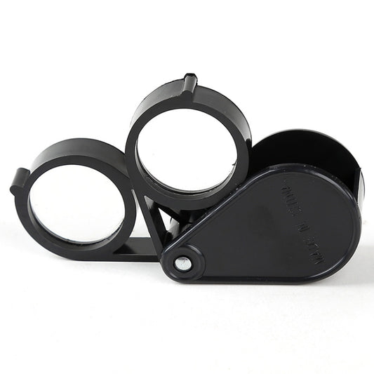 Handheld Portable 30mm Double Open 10X HD Folding Magnifier by buy2fix