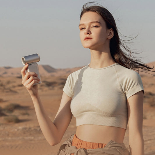 JisuLife FA55 Handheld Portable Small Fan Mini Rechargeable Electric Fan(Dark Gray) by Jisulife