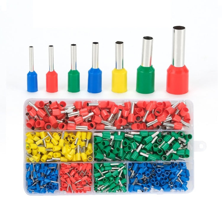 700pcs /Set European Style Tube Type Wiring Cold Press Terminal Set - Booster Cable & Clip by buy2fix | Online Shopping UK | buy2fix