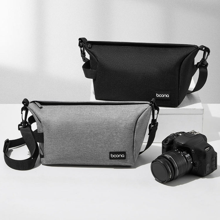 Baona BN-H012 Multifunctional Outdoor Crossbody Digital Camera Bag Lens Protection Bag(Grey) - Strap Satchel by Baona | Online Shopping UK | buy2fix