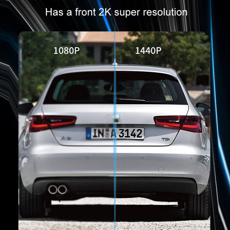 WIFI Mobile Phone 2K Ultra-Clear 360-Degree Rotating Driving Recorder, Version: USB Short Line(No TF Card) by buy2fix