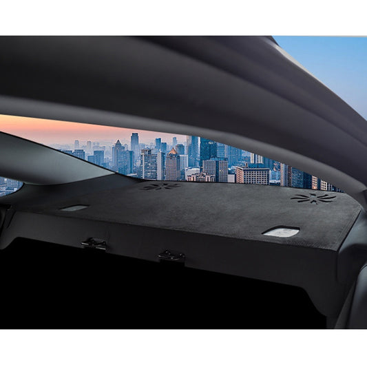 For 2024 Tesla Model 3 Rearwindow Car Suede Light-Proof Pad by buy2fix