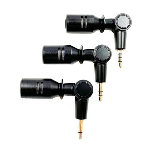 Mobile Phone Live Broadcast Microphone, Style: Pro 3.5 Straight Head 3-section Plug (Sponge Cover) by buy2fix