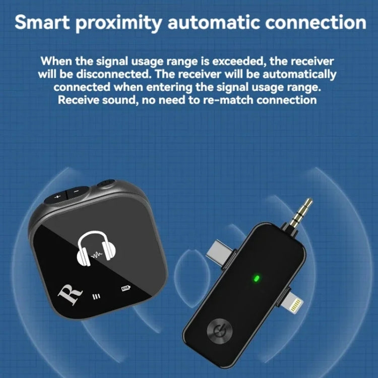 5.8G Wireless In-ear Monitor System Support Dual-Earphone Monitoring One To Two - Microphone by buy2fix | Online Shopping UK | buy2fix