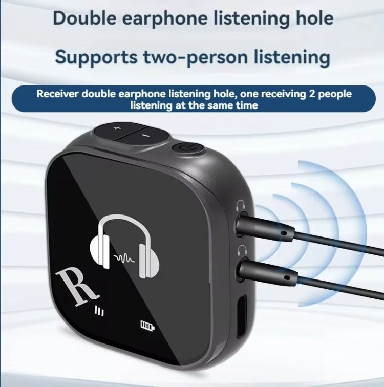 5.8G Wireless In-ear Monitor System Support Dual-Earphone Monitoring One To Two - Microphone by buy2fix | Online Shopping UK | buy2fix