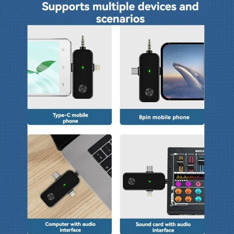 5.8G Wireless In-ear Monitor System Support Dual-Earphone Monitoring One To Two - Microphone by buy2fix | Online Shopping UK | buy2fix