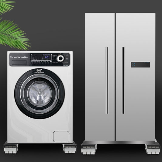 1pair Household Washing Machine And Refrigerator Fixed Non-Slip Universal Wheel Bracket Base(Black) by buy2fix