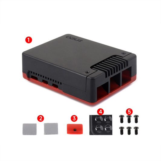 Waveshare 26587 For Raspberry Pi 5 Argon Neo Aluminum Alloy Case, Spec: Standard by Waveshare