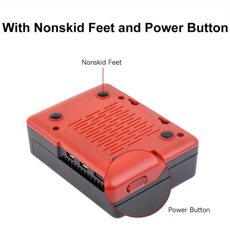 Waveshare 26587 For Raspberry Pi 5 Argon Neo Aluminum Alloy Case, Spec: M.2 Upgraded by Waveshare