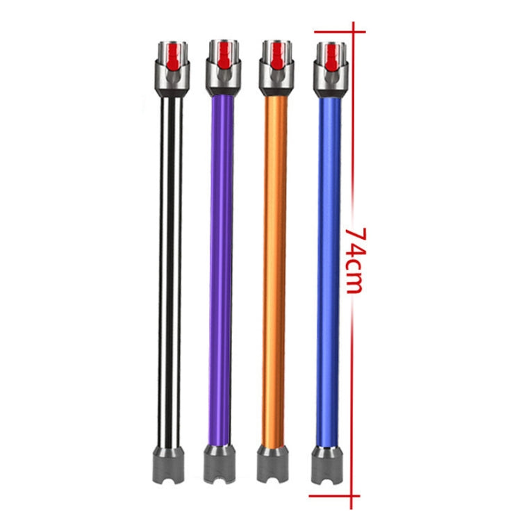 For Dyson V10 Digital Slim / V12 Vacuum Cleaner 74cm Extension Pole Metal Straight Pipe Accessories(Black) - For Dyson Accessories by buy2fix | Online Shopping UK | buy2fix