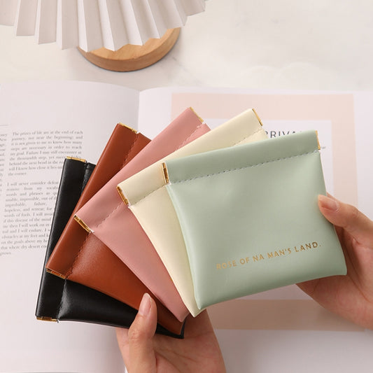 2pcs /Set PU Data Cable Earphone Storage Bag Mini Portable Lipstick Pouch Coin Purse, Size: Large+Small(White) by buy2fix