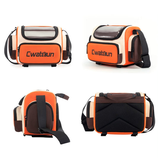 Cwatcun D121 Shoulder Crossbody Camera Bag Colorful Large Capacity Waterproof Digital Photography Bag, Color: Small Orange Red - Strap Satchel by Cwatcun | Online Shopping UK | buy2fix