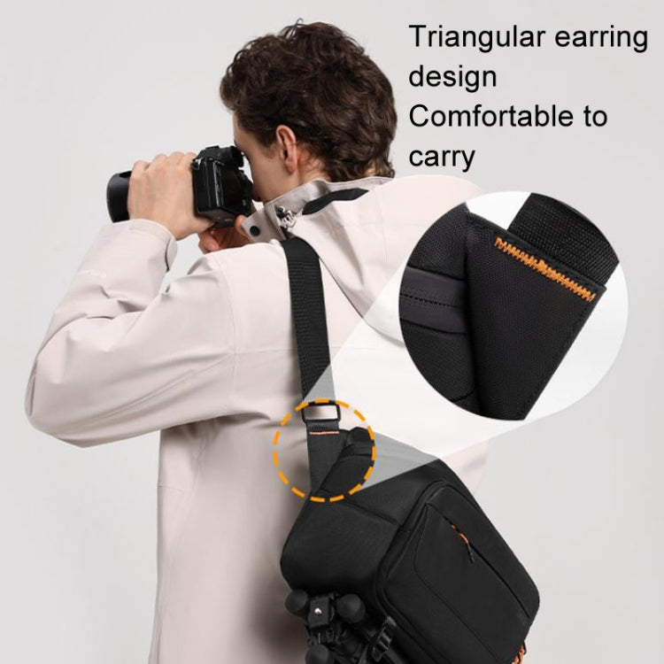Cwatcun D133 Camera Chest Bag Multi-functional Handheld Slanting Cross Shoulder Camera Casual Bag, Color: Small Black - Strap Satchel by Cwatcun | Online Shopping UK | buy2fix