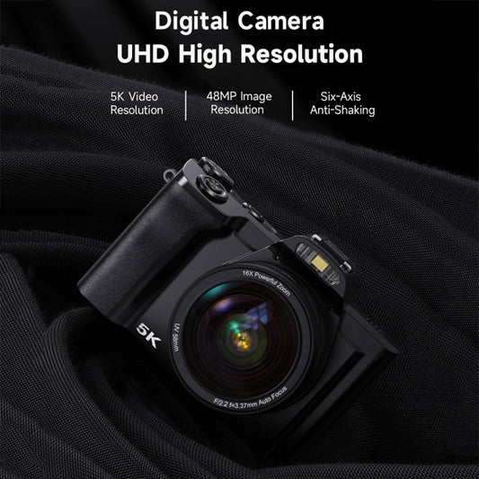 DC-201S 5K/30FPS 3.5-Inch 16X Six-Axis Anti-Shake HD Digital Camera With UV Lens(EU Plug) by buy2fix