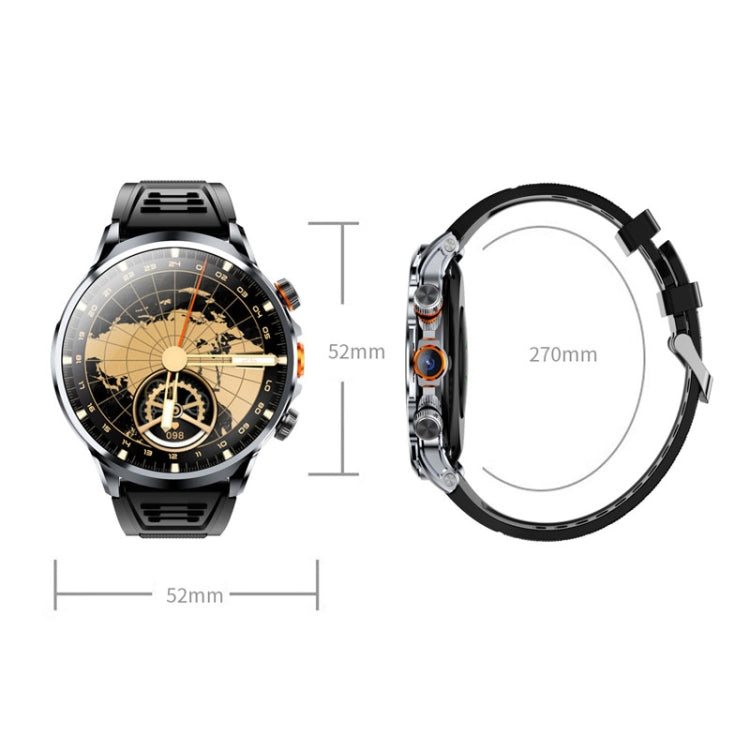 H18 Ultra-Thin Round Ball Screen 1.95 Inch Plug-In Phone Smart Watch 32G(Black) by buy2fix