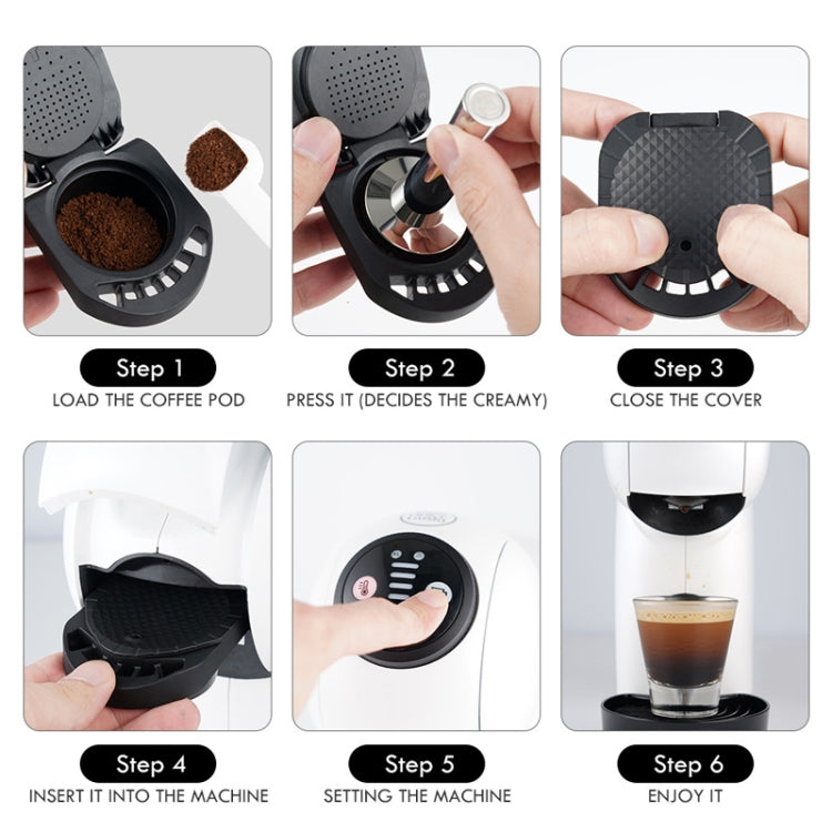 Compatible With Dolce Gusto ICafilas Reusable Coffee Capsule Converter Tray(Black) - Coffee Machine Parts by buy2fix | Online Shopping UK | buy2fix
