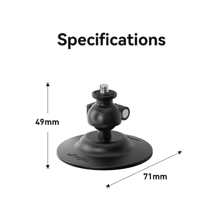 AMagisn Flexible Adhesive Mount for DJI / GoPro HERO / Insta360 Action Camera, Spec: 1/4 Inch by AMagisn