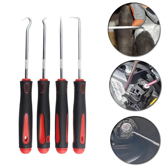 4pcs /Set Auto Oil Seal Screwdrivers O-Ring Seal Gasket Puller Remover Pick Hooks Tire Repair Tool by buy2fix