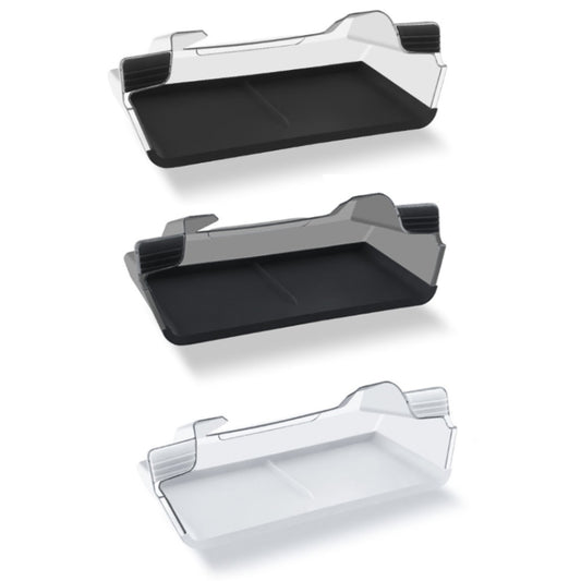 For Tesla Model Y/3 Screen Storage Box, Color: Translucent White + White by buy2fix