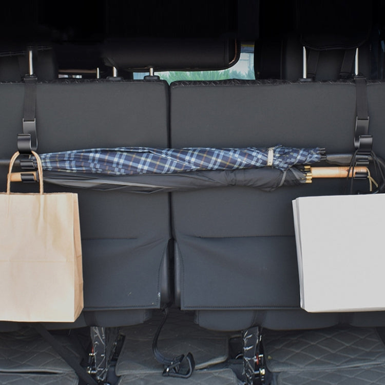 1pair Car Seat Back Umbrella Fixed Storage Hook, Style: Adjustable by buy2fix