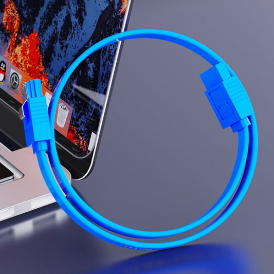 0.45m JINGHUA U510B High Speed SATA3.0 SSD Serial Cable(Black Straight To Bend) by JINGHUA