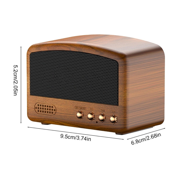 BT11-D Mini Card USB Flash Drive FM Radio Retro Wireless Bluetooth Speaker, Color: Blue - Mini Speaker by buy2fix | Online Shopping UK | buy2fix