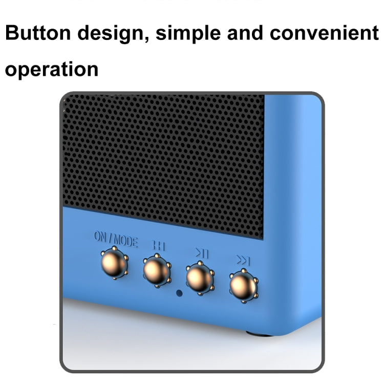 BT11-D Mini Card USB Flash Drive FM Radio Retro Wireless Bluetooth Speaker, Color: Pearwood - Mini Speaker by buy2fix | Online Shopping UK | buy2fix